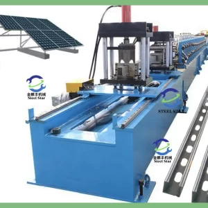 Machine de formage de rouleaux de supports solaires