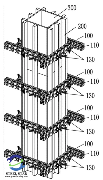 Renforcement des bâtiments :
Dans certaines structures de bâtiment qui doivent être renforcées, une quille en acier léger peut également être utilisée comme matériau de renforcement auxiliaire pour augmenter la stabilité et la sécurité de la structure.